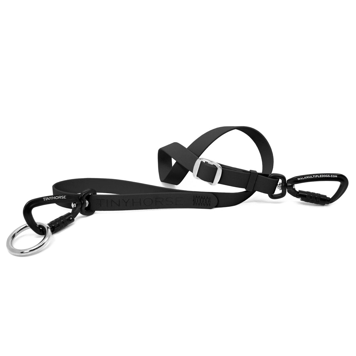 black carabiner clips  Small aluminum black carabiner clips for dog leash