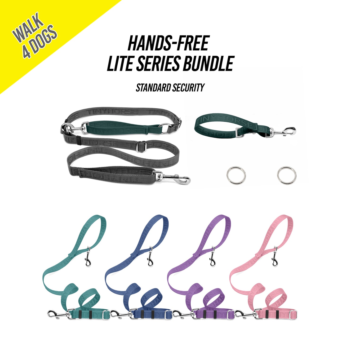 Walk 4 Dogs Bundle - Hands-Free - Standard Security - Lite Series