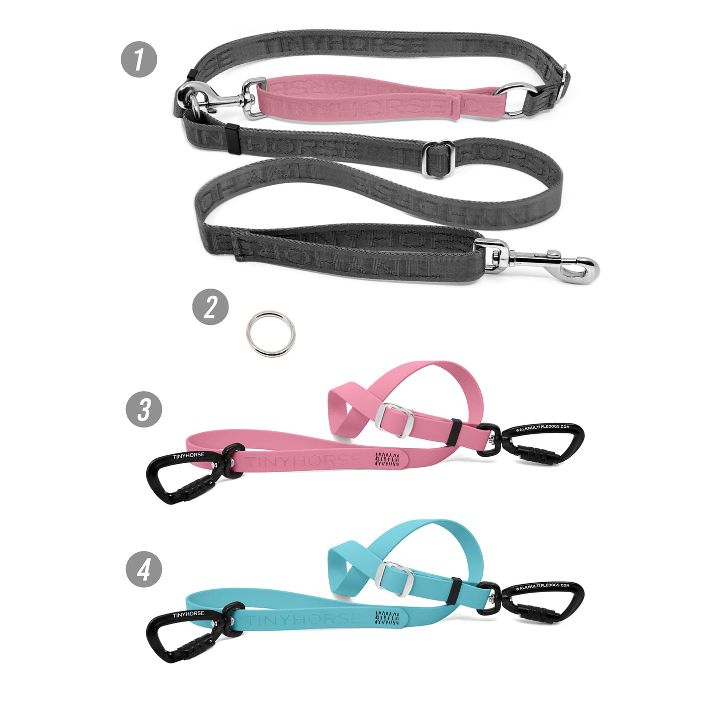 Walk 2 Dogs Bundle - Hands-Free - High Security - Mixed Series