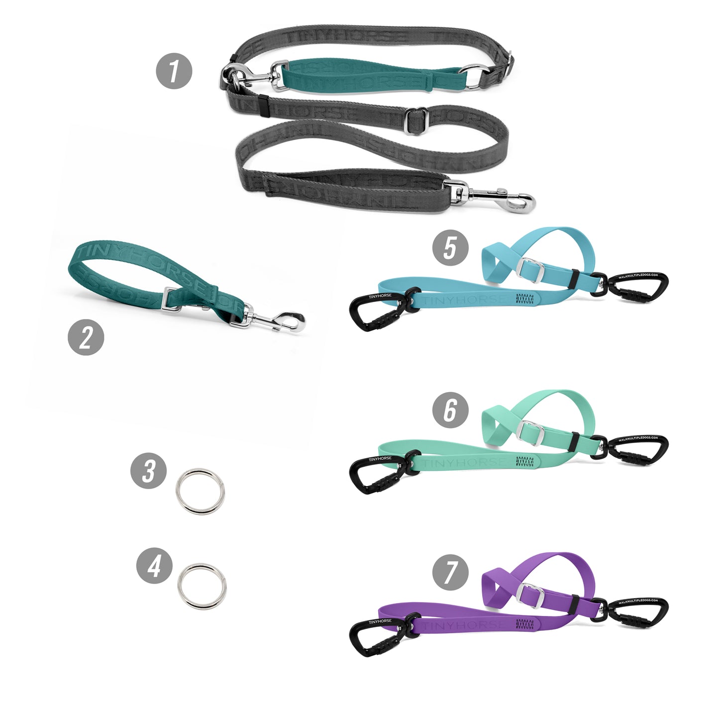 Walk 3 Dogs Bundle - Hands-Free - High Security - Mixed Series