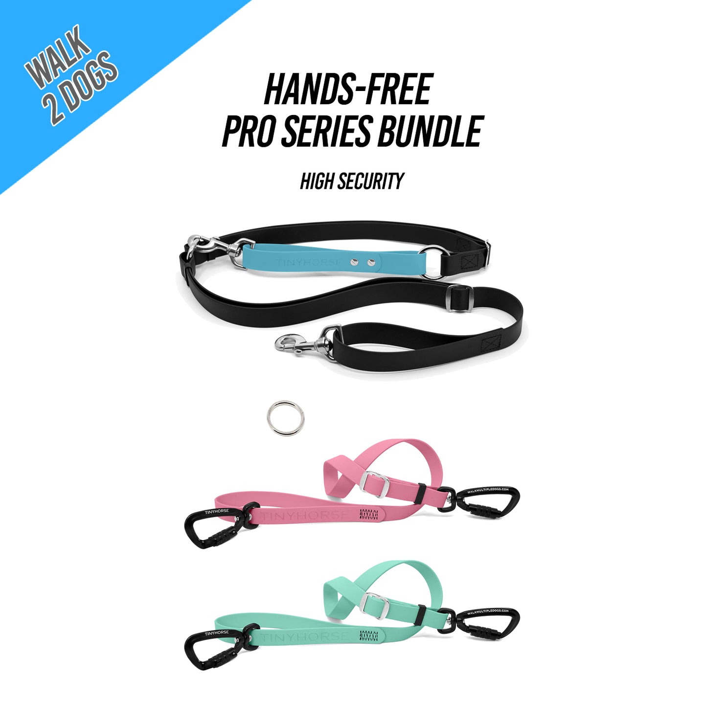 Walk 2 Dogs Bundle - Hands-Free - High Security - Pro Series