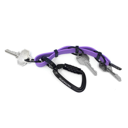 Adjustable Key Sorter with Auto - Locking Carabiner - TinyHorse Mercantile