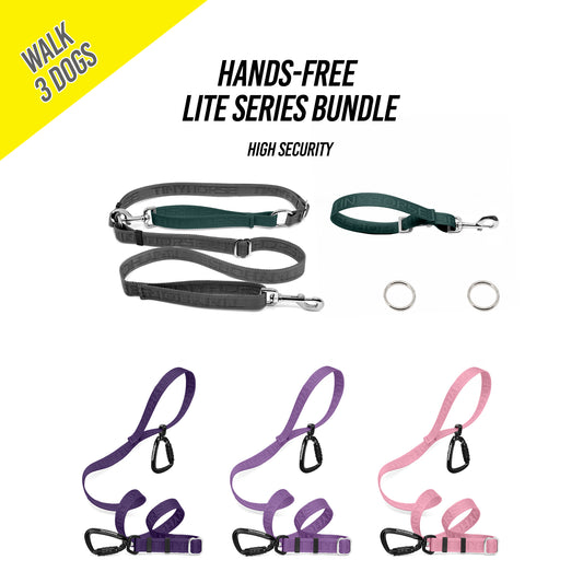 Walk 3 Dogs Bundle - Hands-Free - High Security - Lite Series