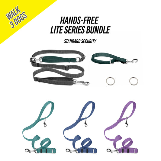 Walk 3 Dogs Bundle - Hands-Free - Standard Security - Lite Series