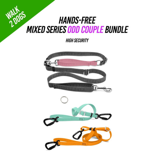 Walk 2 Dogs ODD COUPLE Bundle - Hands-Free - High Security - Mixed Series