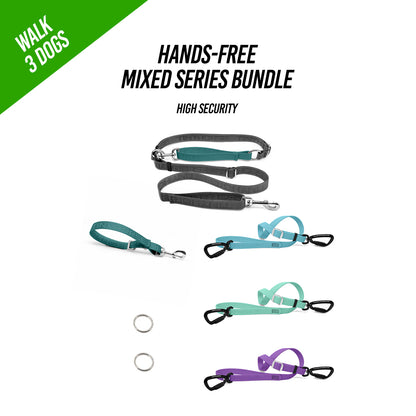 Walk 3 Dogs Bundle - Hands-Free - High Security - Mixed Series