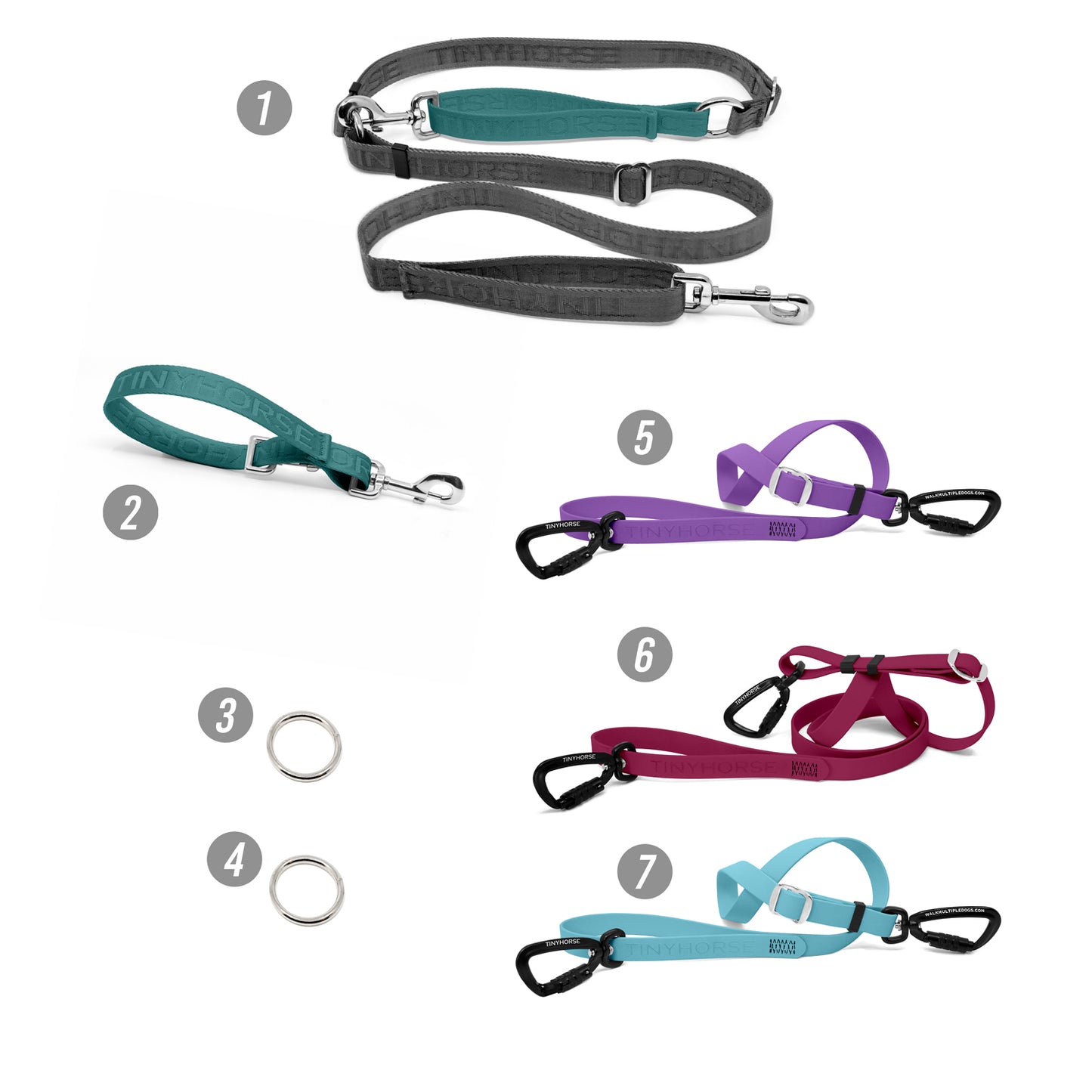 Walk 3 Dogs ODD COUPLE Bundle - Hands-Free - High Security - Mixed Series