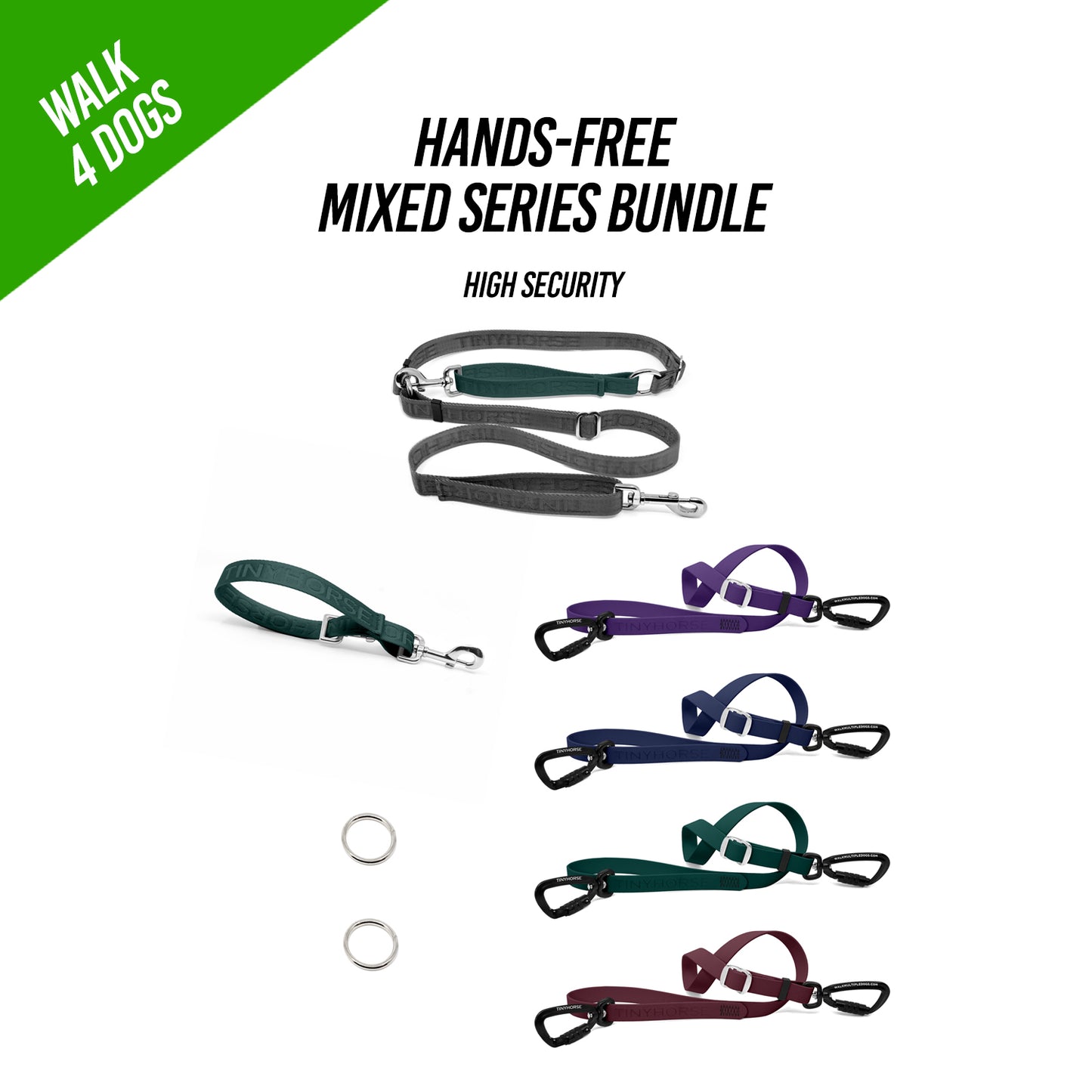 Walk 4 Dogs Bundle - Hands-Free - High Security - Mixed Series