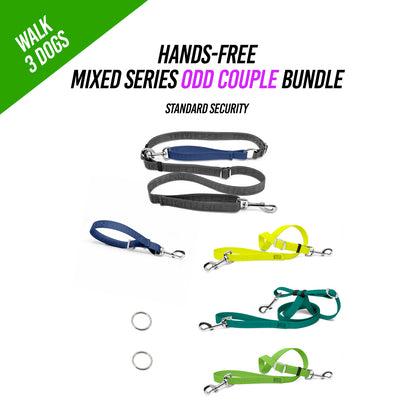 Walk 3 Dogs ODD COUPLE Bundle - Hands-Free - Standard Security - Mixed Series