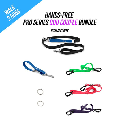 Walk 3 Dogs ODD COUPLE Bundle - Hands - Free - High Security - Pro Series - TinyHorse Mercantile
