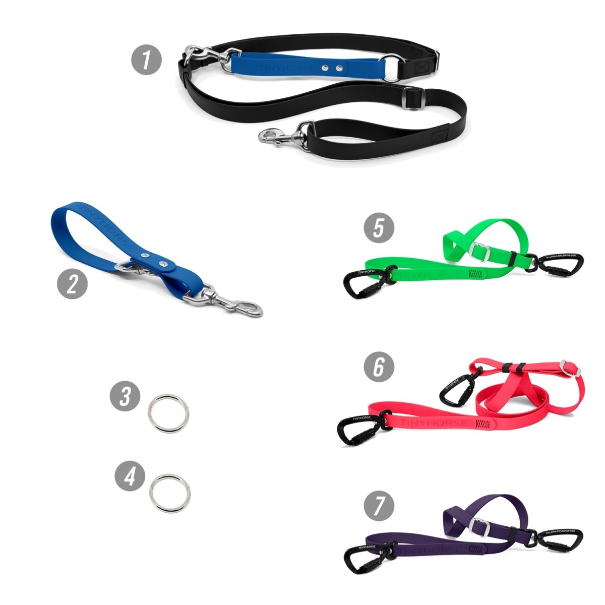 Walk 3 Dogs ODD COUPLE Bundle - Hands - Free - High Security - Pro Series - TinyHorse Mercantile