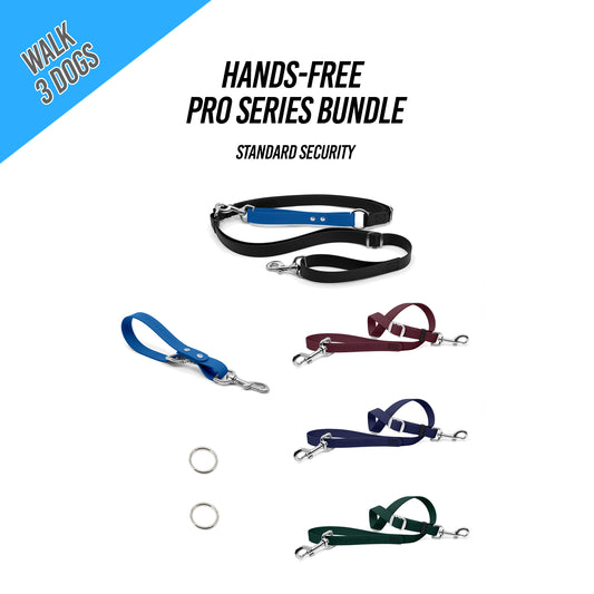 Walk 3 Dogs Bundle - Hands-Free - Standard Security - Pro Series