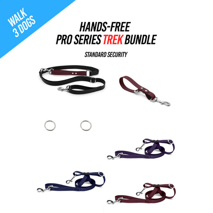 Walk 3 Dogs TREK Bundle - Hands-Free - Standard Security - Pro Series