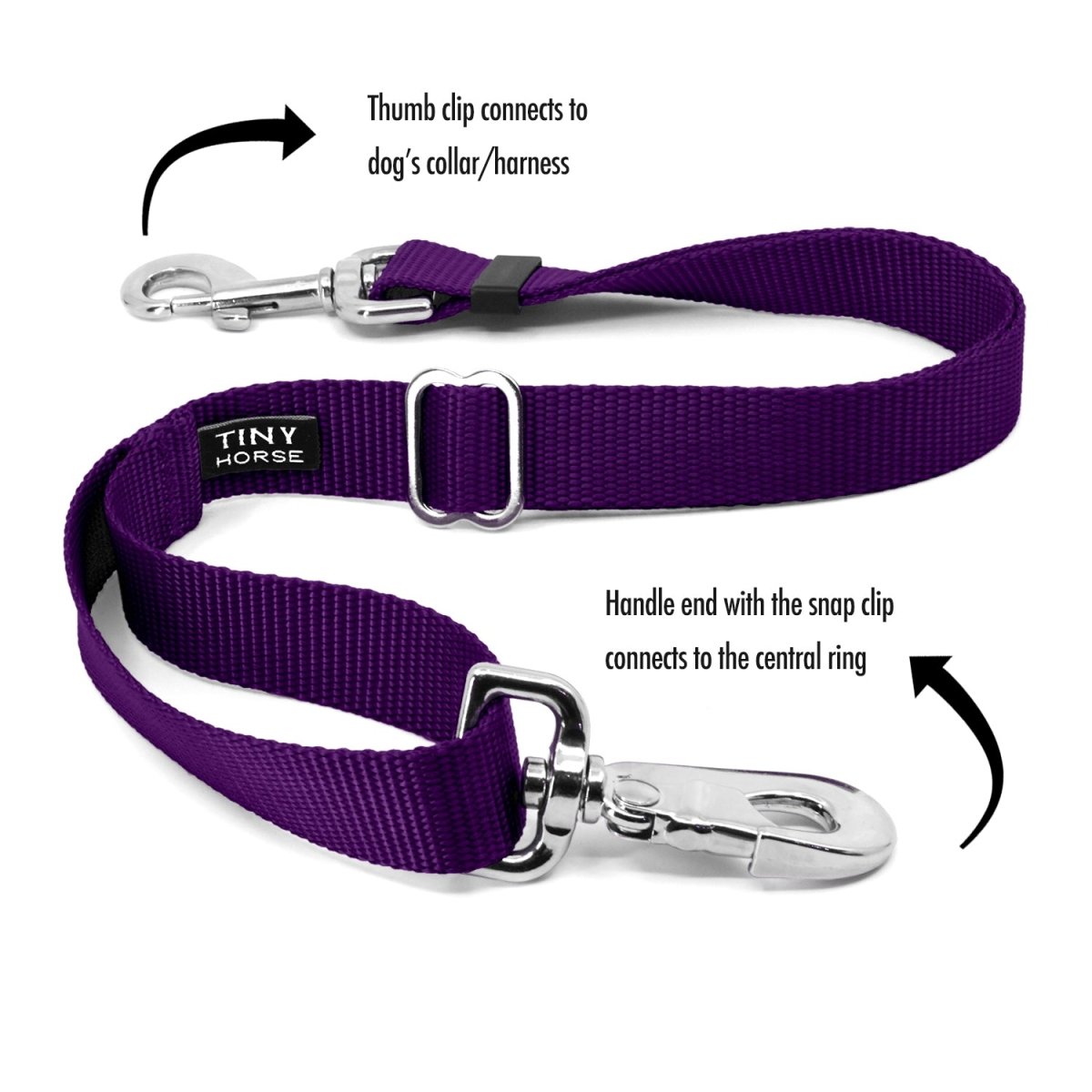 Dog leash with multiple cheap rings